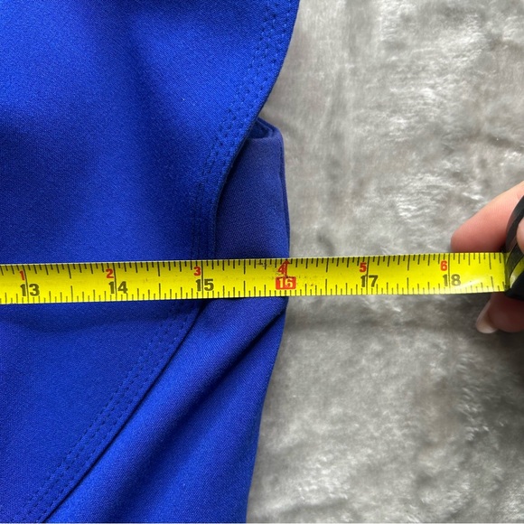 Calvin Klein Blue Ruffle Dress - Picture 2 of 6